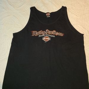 Harley Davidson tank top.